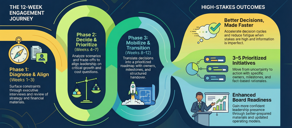 Executive Decision Support — 12-Week Engagement Journey